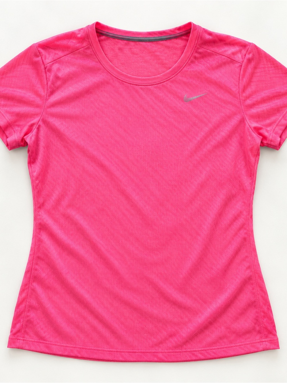 Nike Dri-FIT Hot Pink Short Sleeve Running Tee Medium